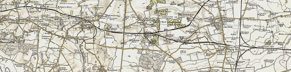 Old map of New Micklefield in 1903