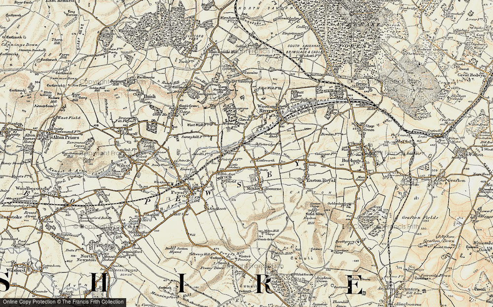 Old Map of New Mill, 1897-1899 in 1897-1899