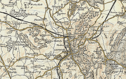 Old map of New Mills in 1899-1901