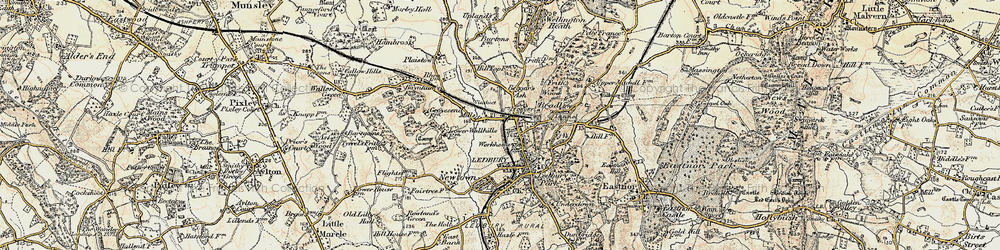 Old map of New Mills in 1899-1901