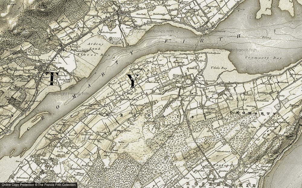 Old Map of New Mills, 1911-1912 in 1911-1912