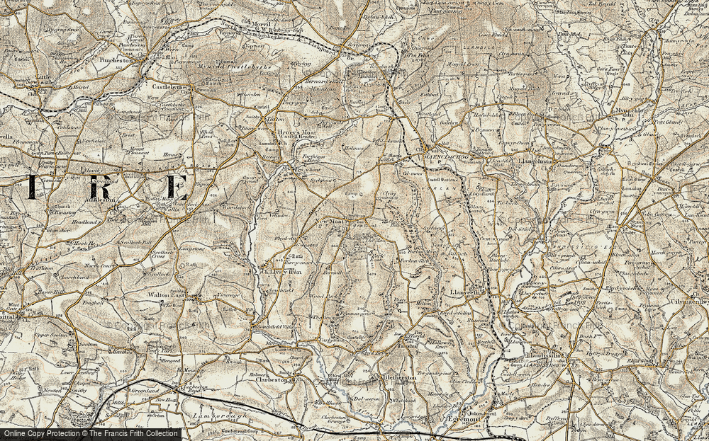 Old Map of New Moat, 1901-1912 in 1901-1912