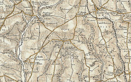 Old map of New Moat in 1901-1912