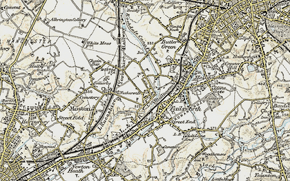 Old map of New Moston in 1903