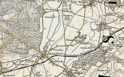 Old map of New Ollerton in 1902-1903