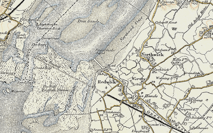 Old map of New Passage in 1899