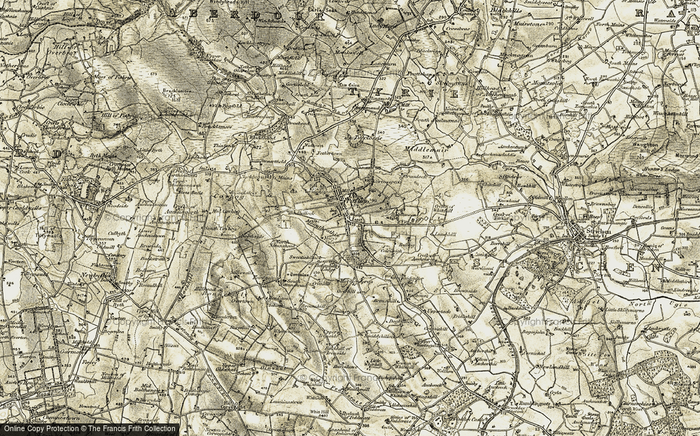 Old Map of New Pitsligo, 1909-1910 in 1909-1910