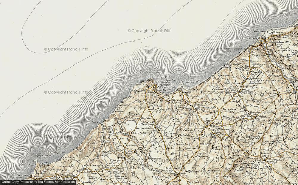 Old Map of Historic Map covering Birds Rock in 1901-1903
