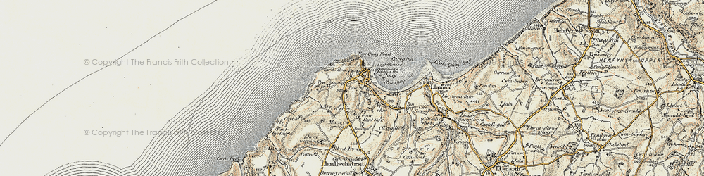 Old map of Birds Rock in 1901-1903