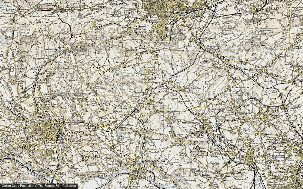 Old Map of New Road Side, 1903 in 1903