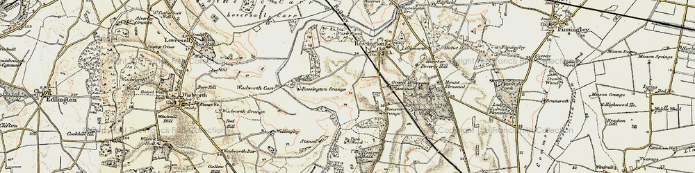 Old map of New Rossington in 1903