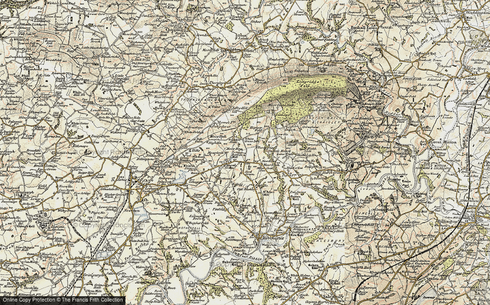 Old Map of New Row, 1903-1904 in 1903-1904
