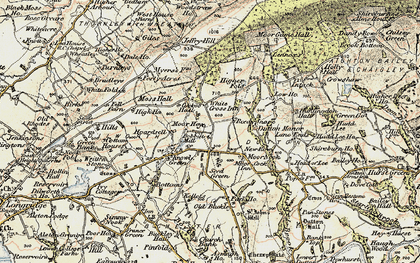 Old map of New Row in 1903-1904