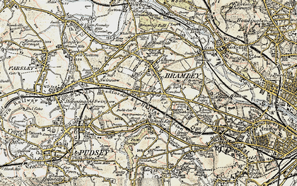 Old map of New Scarbro in 1903-1904
