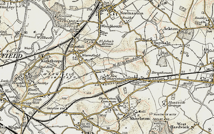 Old map of New Sharlston in 1903