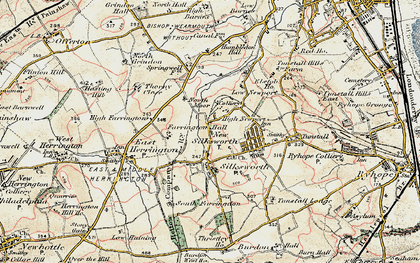 Old map of New Silksworth in 1901-1904