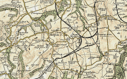 Old map of New Skelton in 1903-1904