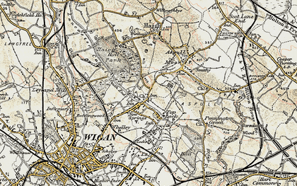 Old map of New Springs in 1903
