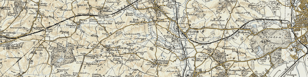 Old map of New Stanton in 1902-1903