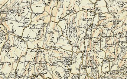 Old map of New Street in 1897-1898