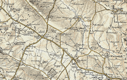 Old map of New Street in 1902