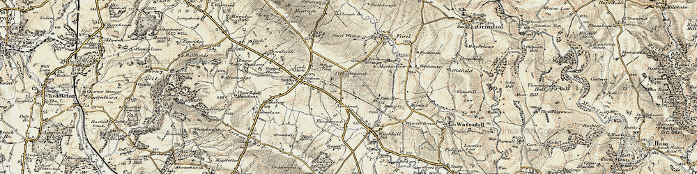 Old map of New Street in 1902