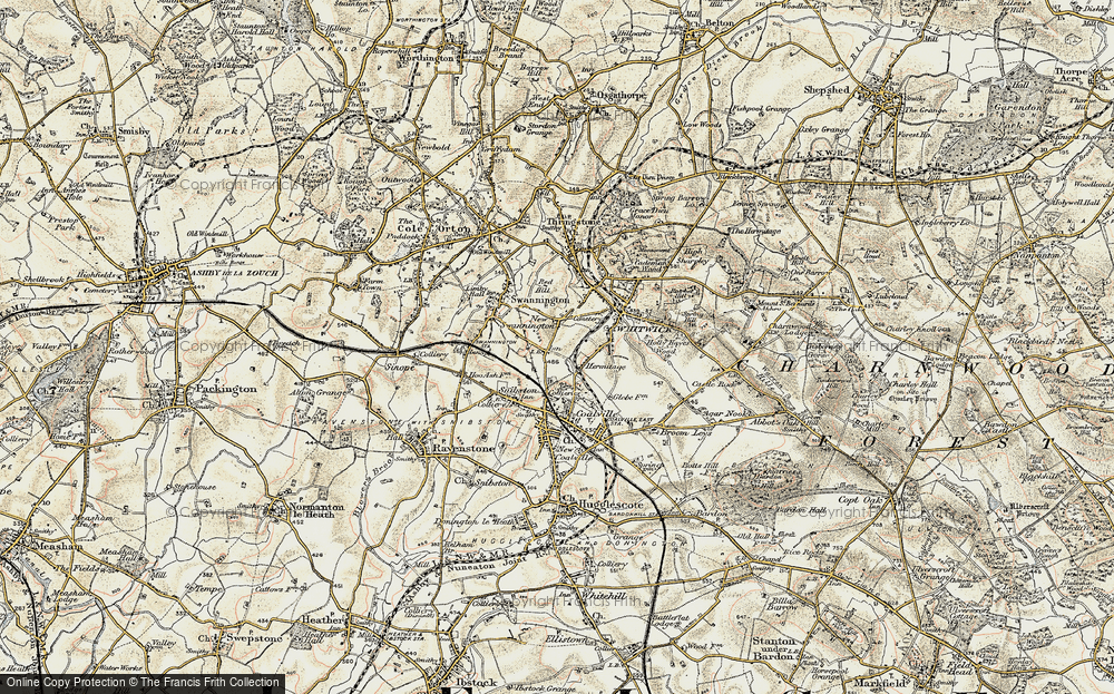 Old Map of New Swannington, 1902-1903 in 1902-1903