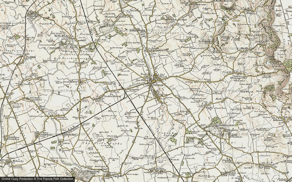 Old Map of Historic Map covering Thorpefield in 1903-1904