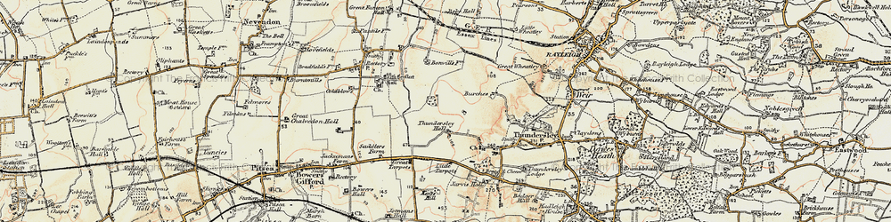 Old map of New Thundersley in 1898