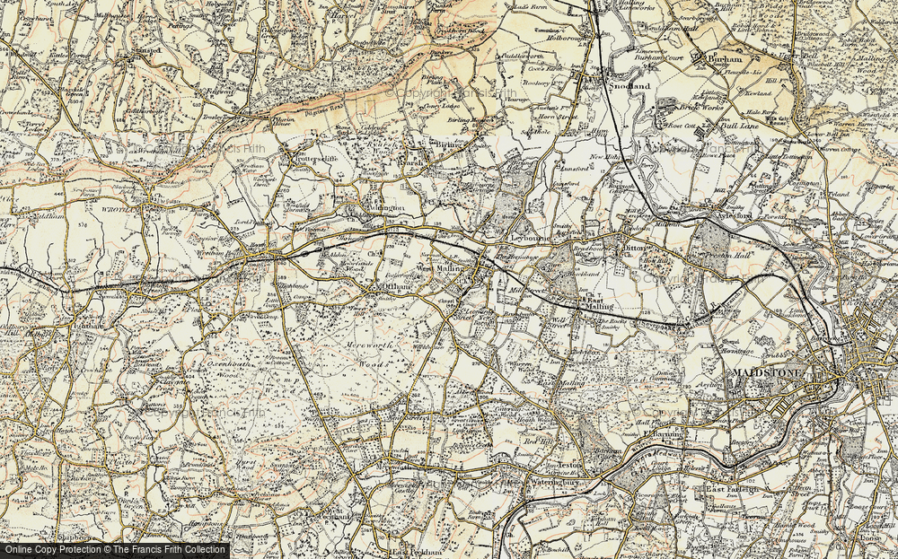 Old Map of New Town, 1897-1898 in 1897-1898