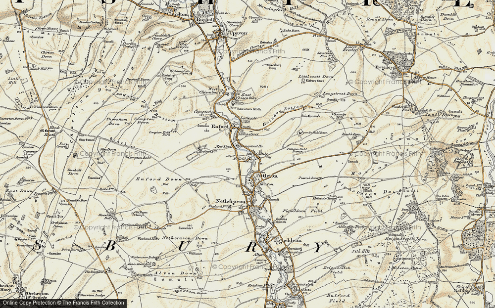 Old Map of New Town, 1897-1899 in 1897-1899