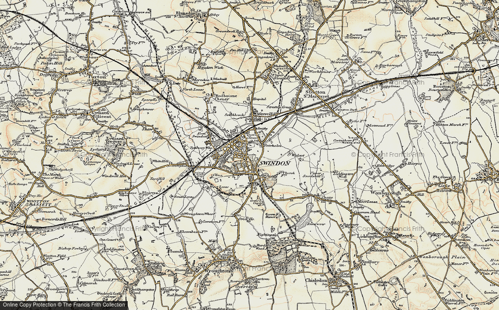 Old Map of New Town, 1897-1899 in 1897-1899