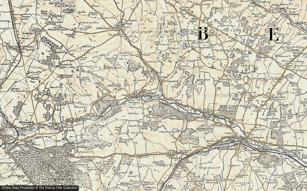 Old Map of New Town, 1897-1899 in 1897-1899