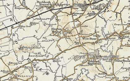 Old map of New Town in 1897-1909
