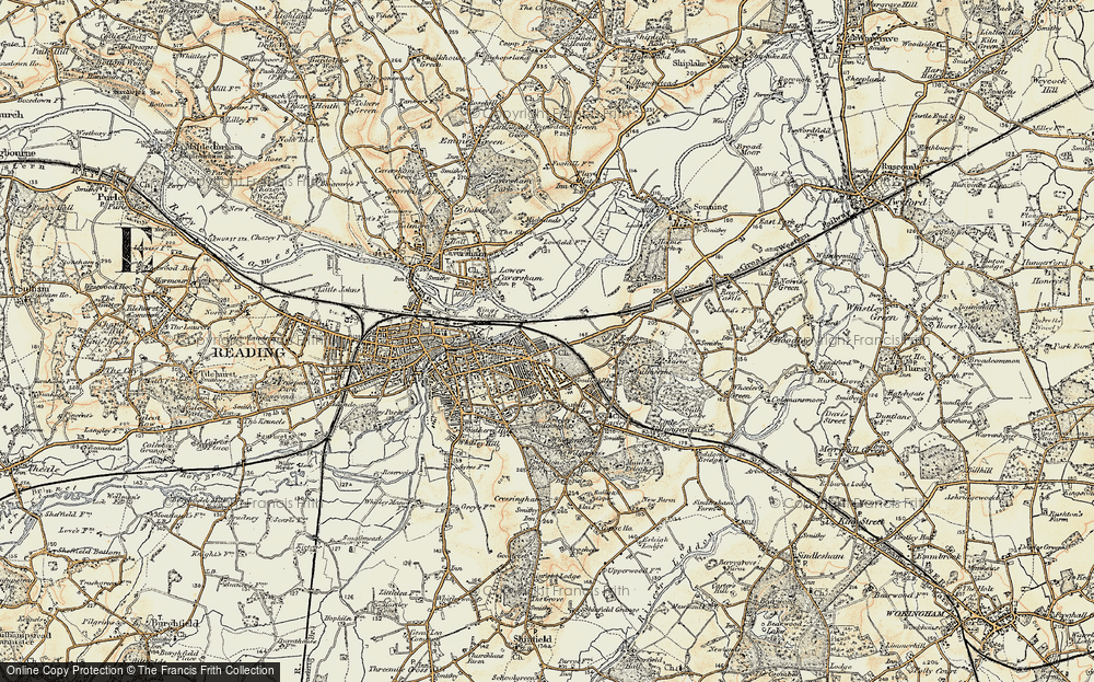 Old Map of New Town, 1897-1909 in 1897-1909