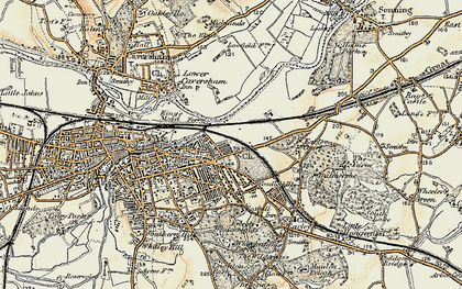 Old map of New Town in 1897-1909