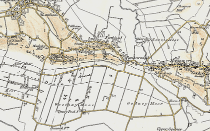 Old map of New Town in 1898-1900