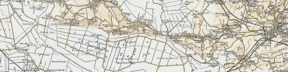 Old map of New Town in 1898-1900