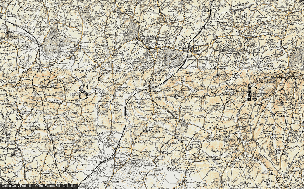 Old Map of New Town, 1898 in 1898