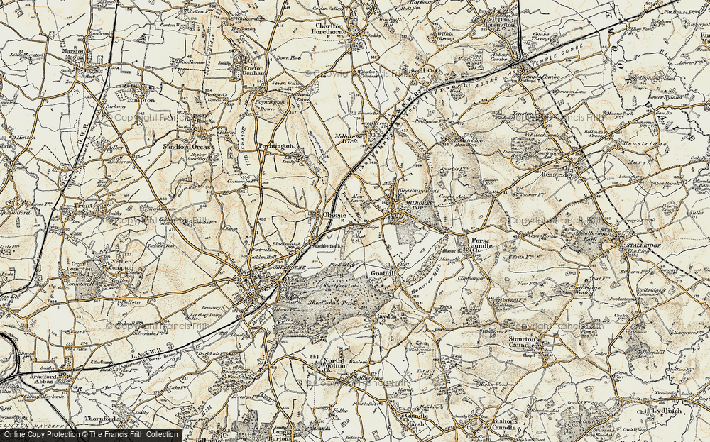 Old Map of Historic Map covering Pinford in 1899