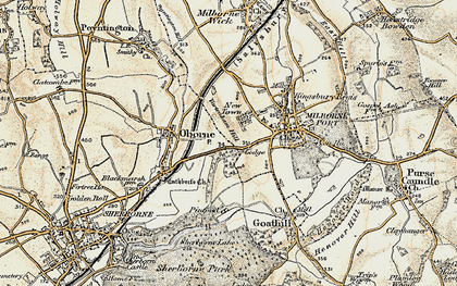 Old map of Pinford in 1899