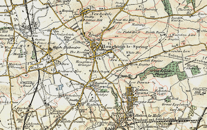 Old map of New Town in 1901-1904