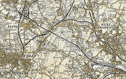 Old map of New Town in 1902