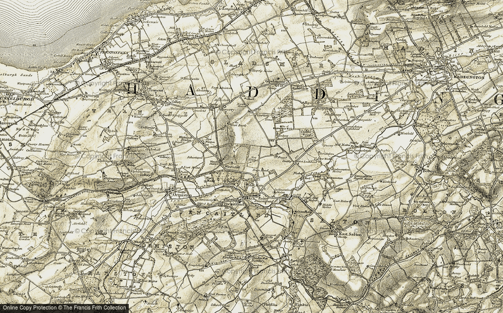 Old Map of New Town, 1903-1904 in 1903-1904