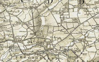 Old map of Wintonhill in 1903-1904