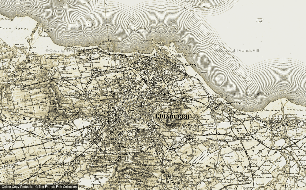 Old Map of New Town, 1903-1906 in 1903-1906