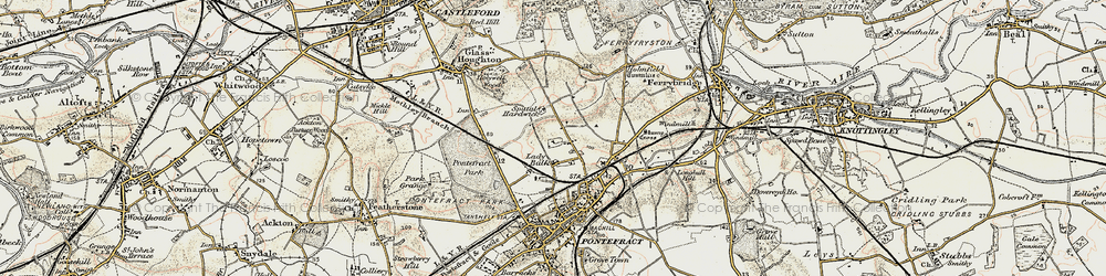 Old map of New Town in 1903