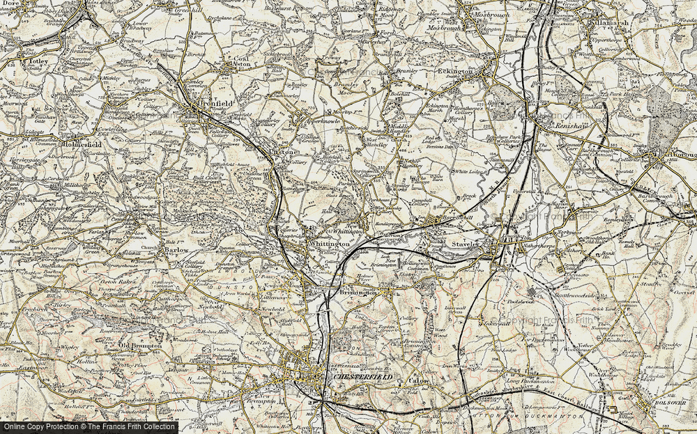 Old Map of New Whittington, 1902-1903 in 1902-1903