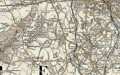 Old map of New Works in 1902