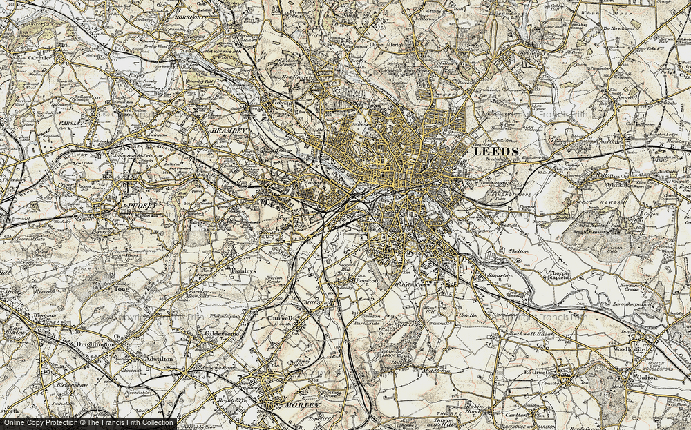 Old Map of New Wortley, 1903 in 1903